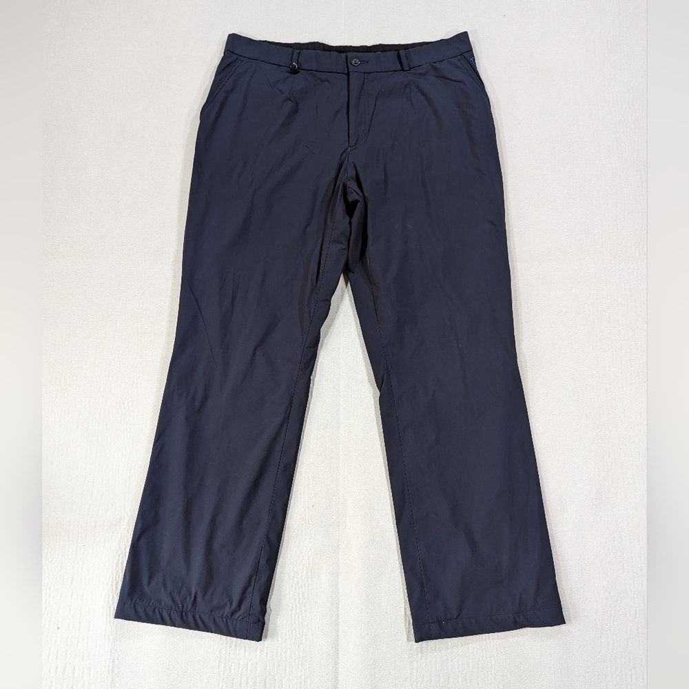 GOLFINO Mens Golf Pants Blue Performance Stretch Polyester Lined Inner Size 41